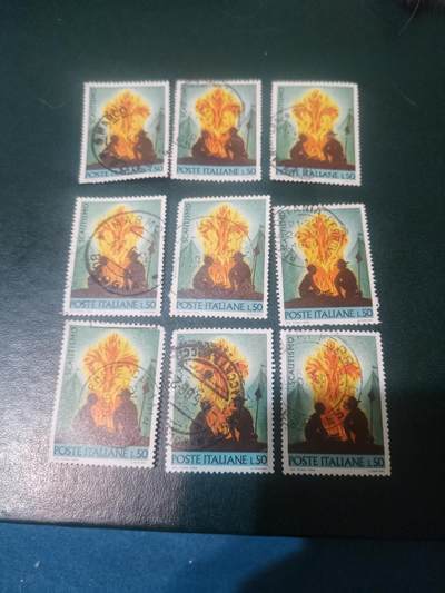 10意大利1968年童子军运动邮票，1全 - 10意大利1968年童子军运动邮票，1全