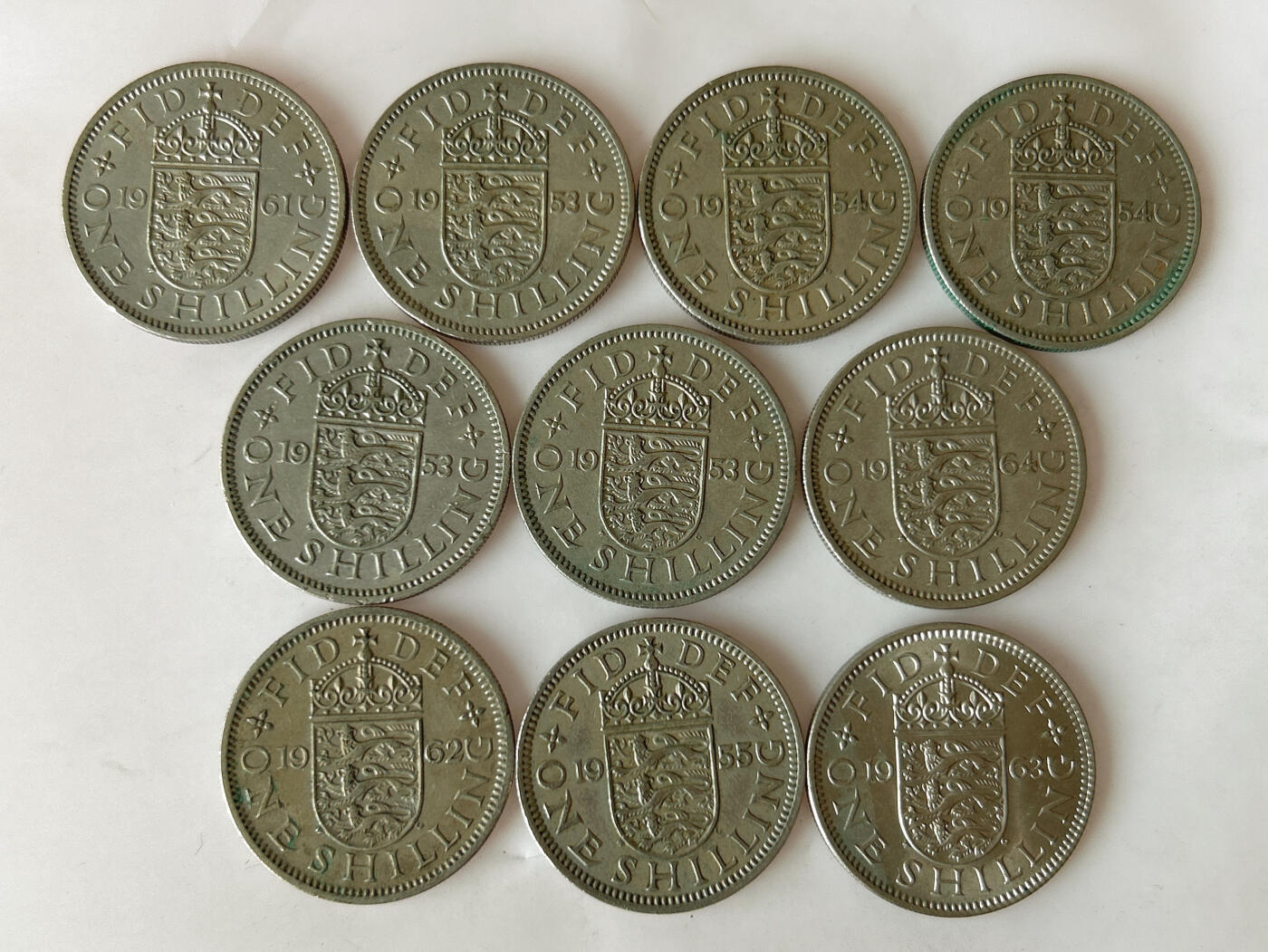 第一海外回流一元起拍收藏 散币专场 第91期 英国1先令 10枚