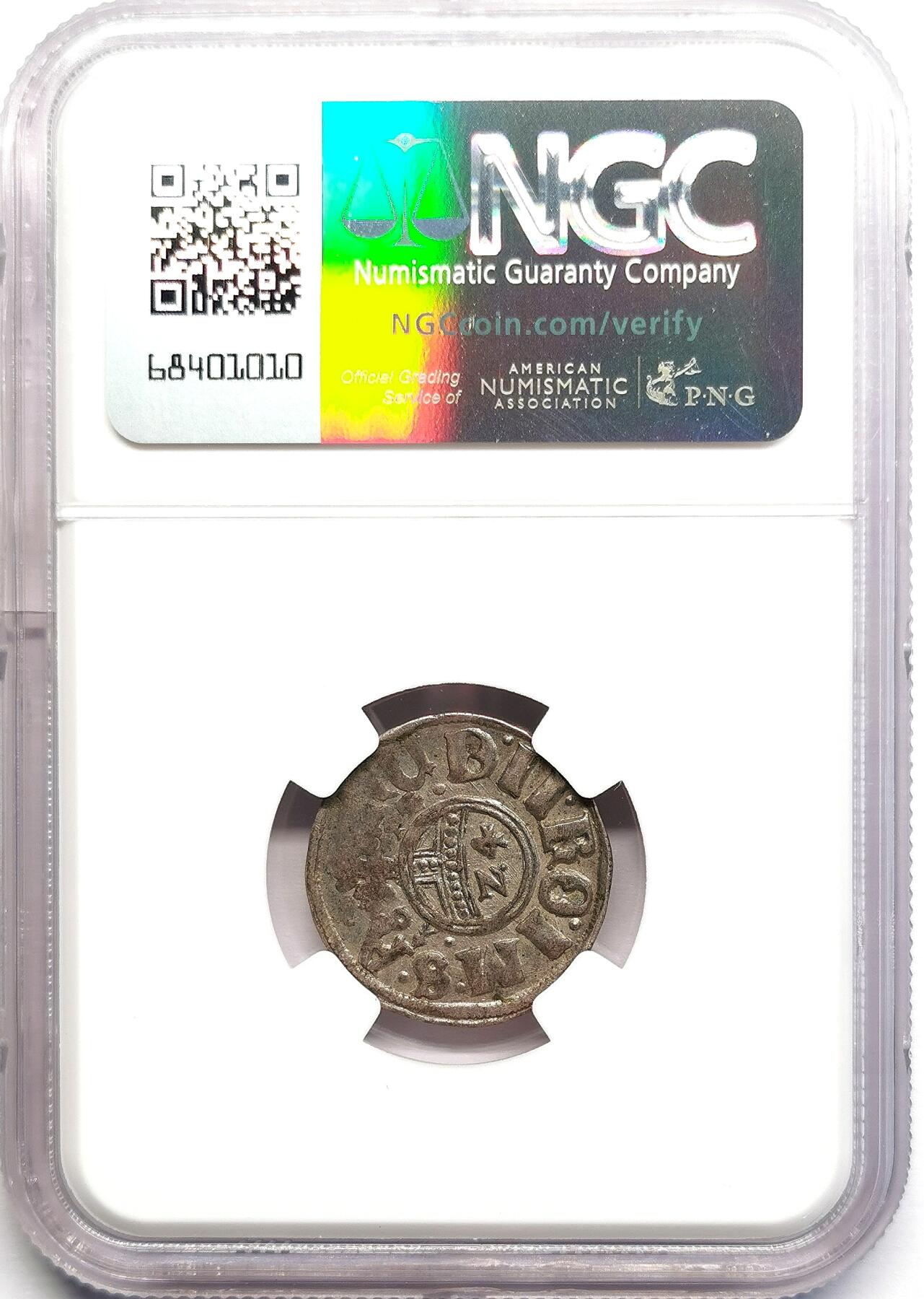 凡希社世界钱币微拍第二百七十期 1612德国帕德博恩1/24泰勒NGC-AU53