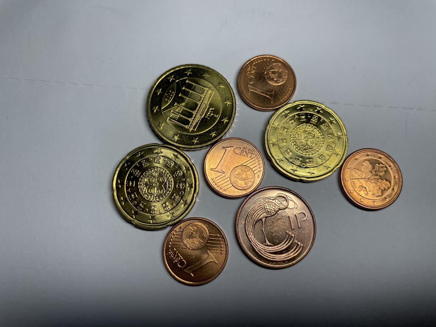 2024年集古藏今外币拍卖第七期-第9场—（总第69拍） 各面值欧分8枚