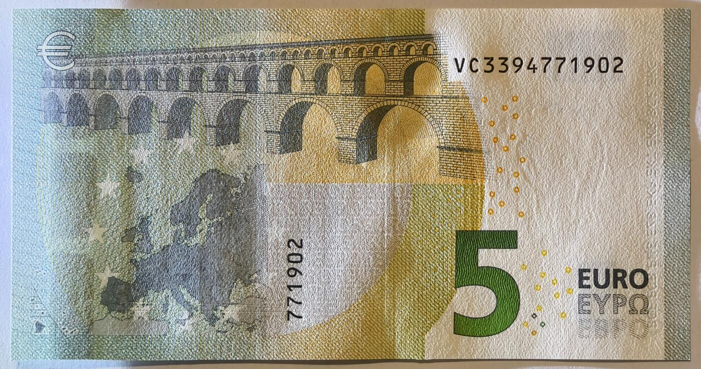 紫瑗钱币——第355期拍卖——纸币场 欧元 西班牙 2013年 加尔桥 5欧元 UNC