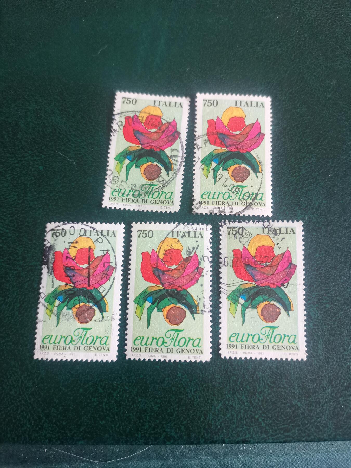 76意大利邮票 1991年 热那亚花展 1全