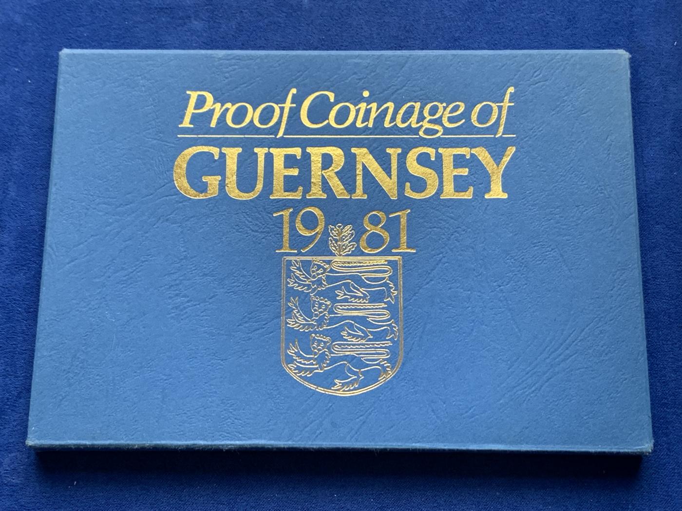 《竞宝斋》第272场- 周日，周一，周二  3场连拍 （全场包邮） 格恩西1981英国皇家造币厂官方精制套 状态不错