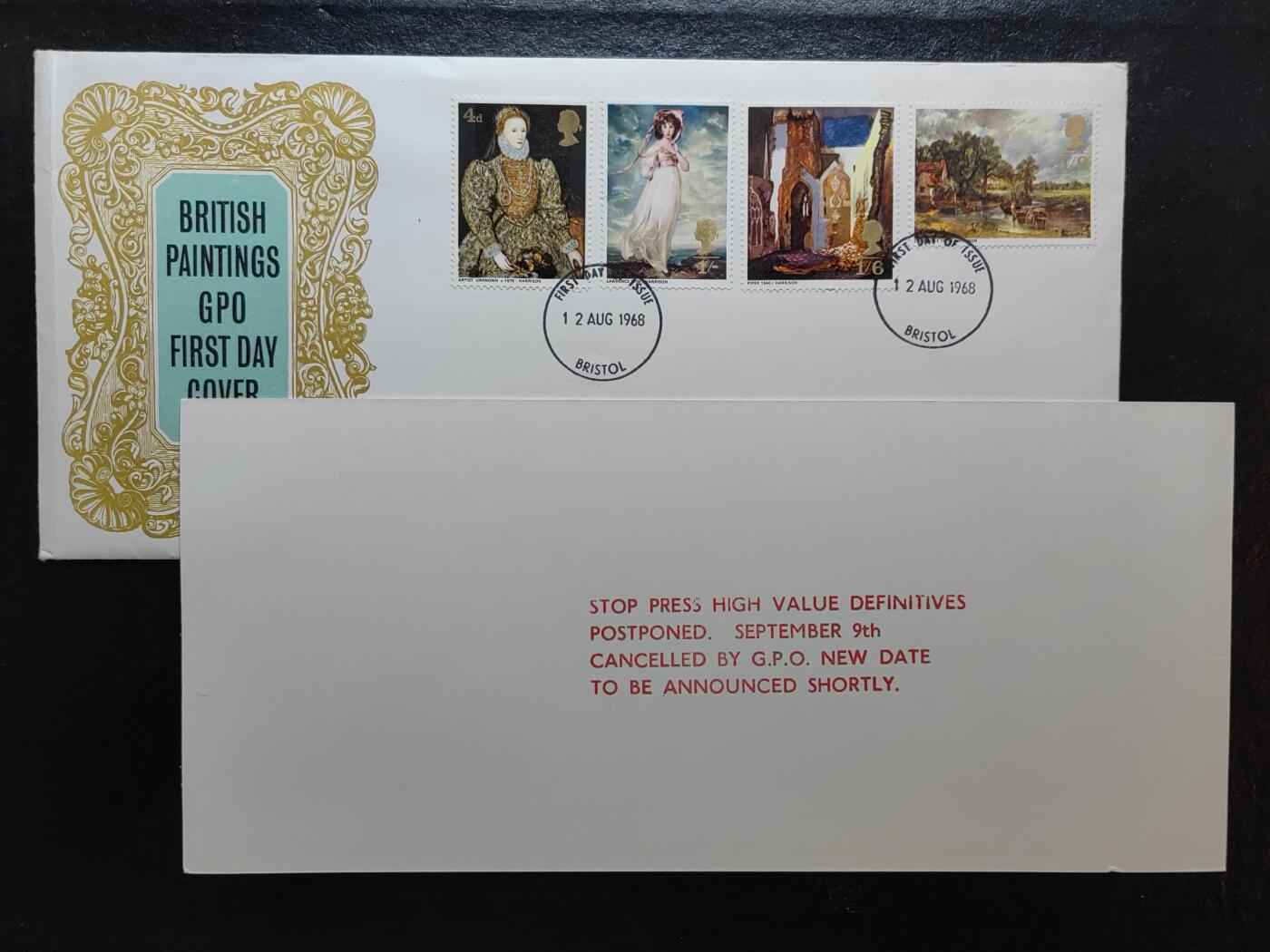 外国邮品藏品💰🌞💰（拍卖）精品🔭专场🌟 英国 1967年绘画艺术4全 《莱姆顿领主》《母马与小马》
