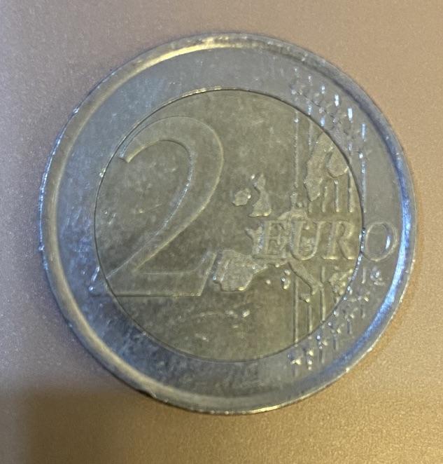 【炜奕收藏】古币纪念币专场，0佣金，全场0+1 西班牙版2欧元硬币，流通品