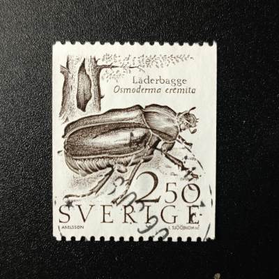 ↓君缘收藏103期☞钱币邮品↓无佣金、可寄存、满10元包邮  - 瑞典邮票， 1987年 保护自然-甲虫