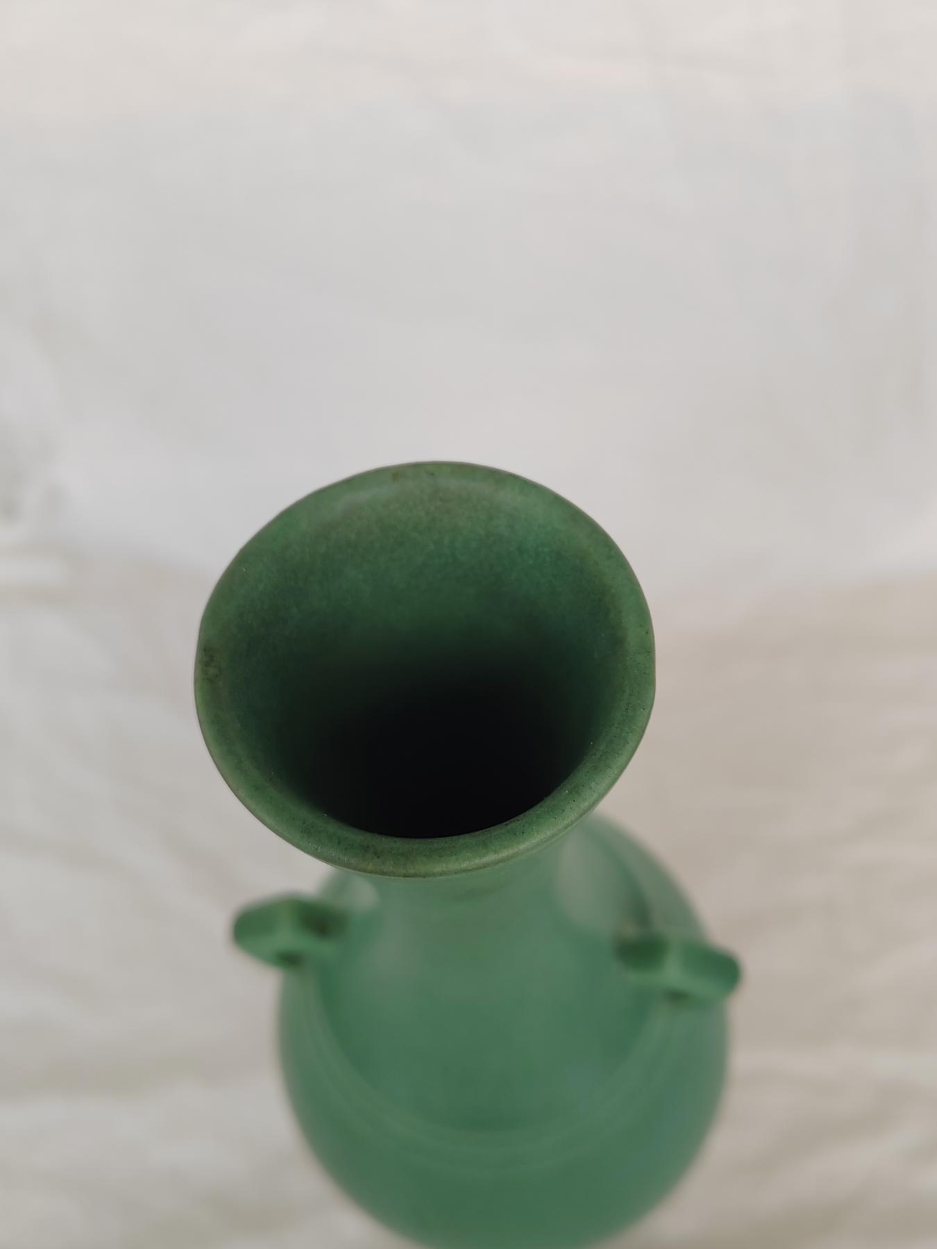 欧美回流精选 仿古双耳陶瓷花瓶一只
