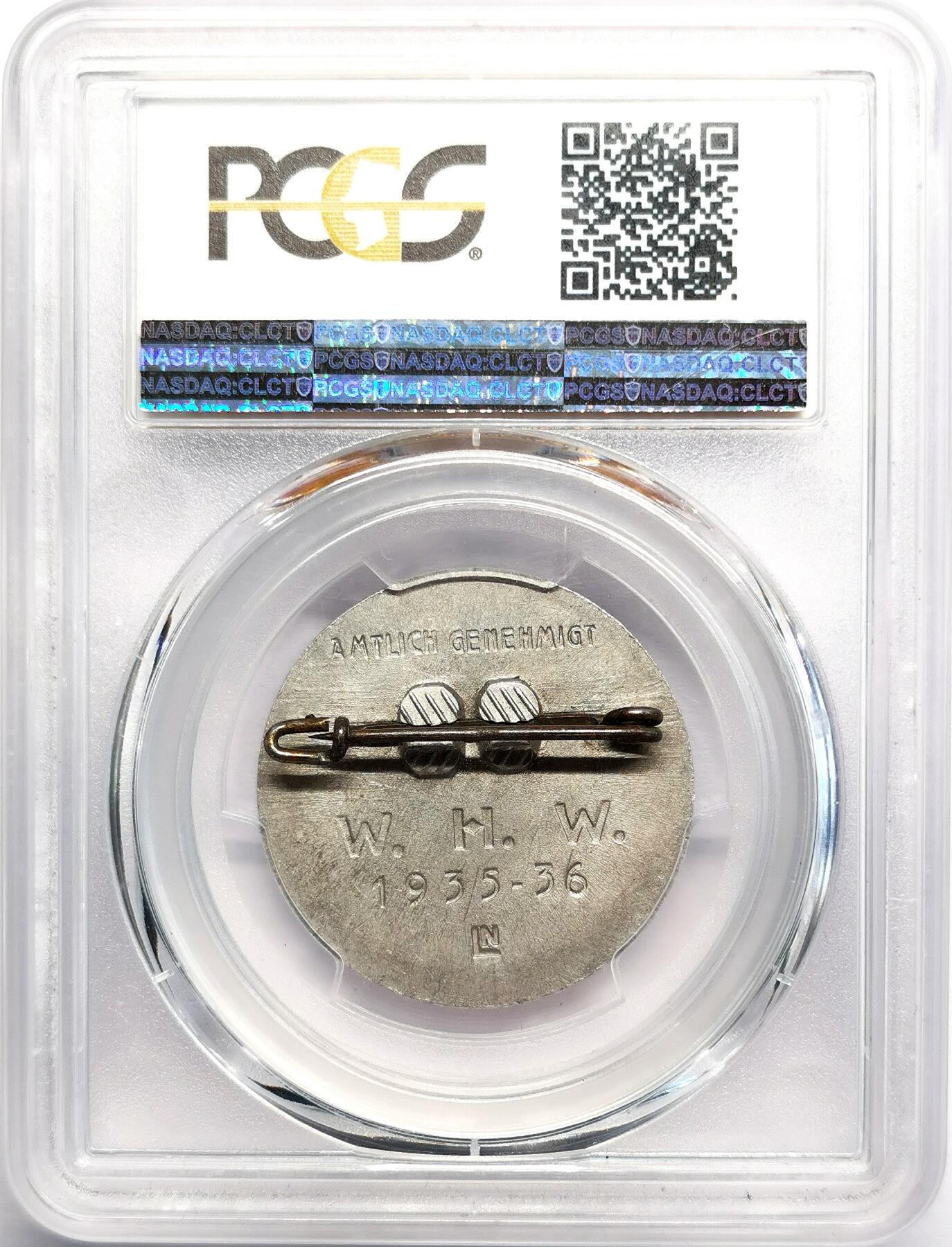 凡希社世界钱币微拍第二百七十期 1936德国元首铝质纪念像章PCGS-SP63