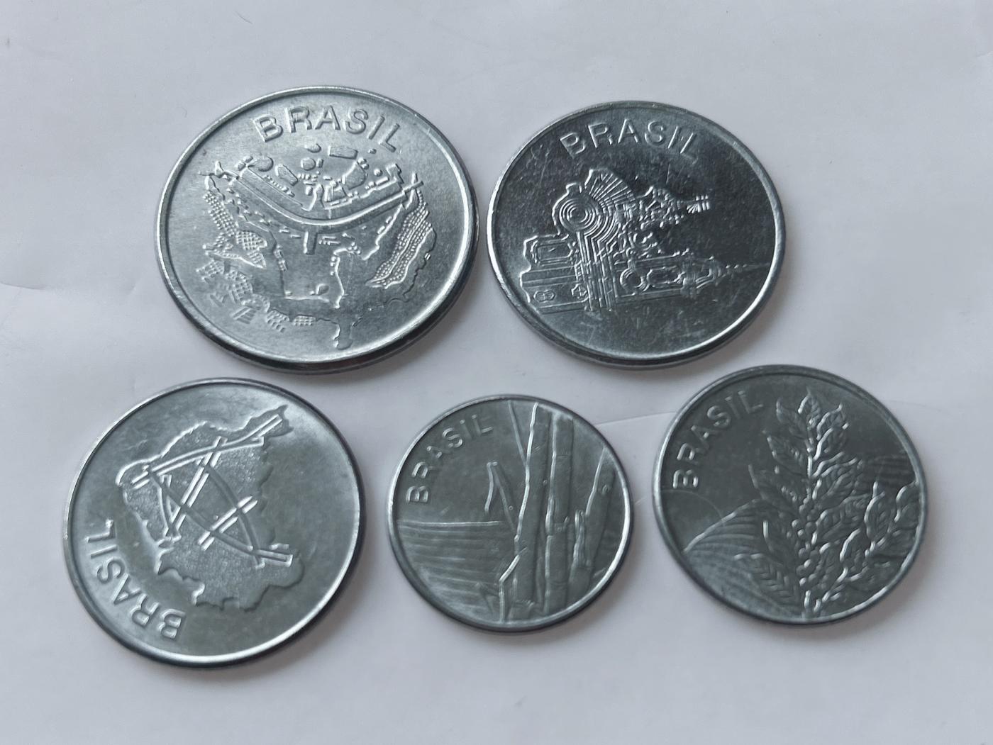 第一海外回流一元起拍收藏 散币专场 第92期 巴西套币 5枚