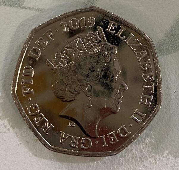 【炜奕收藏】古币纪念币专场，0佣金，全场0+1 2019年英国福尔摩斯纪念币