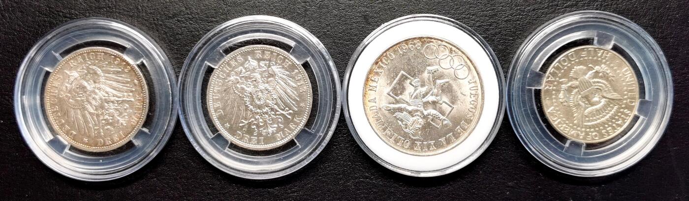 凡希社世界钱币微拍第二百七十期 各国银币四枚③