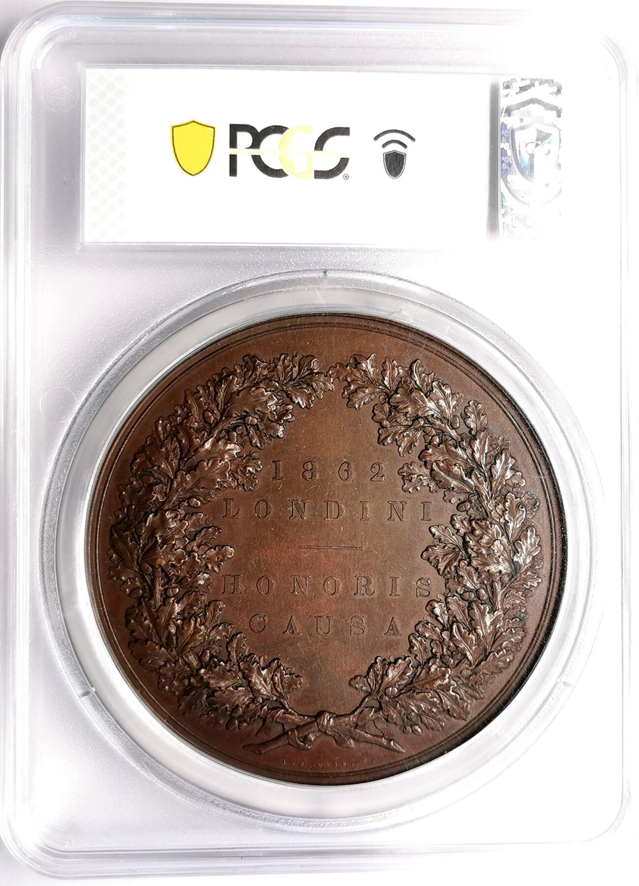 凡希社世界钱币微拍第二百七十期 1862英国伦敦世博会纪念大型铜章PCGS-SP64