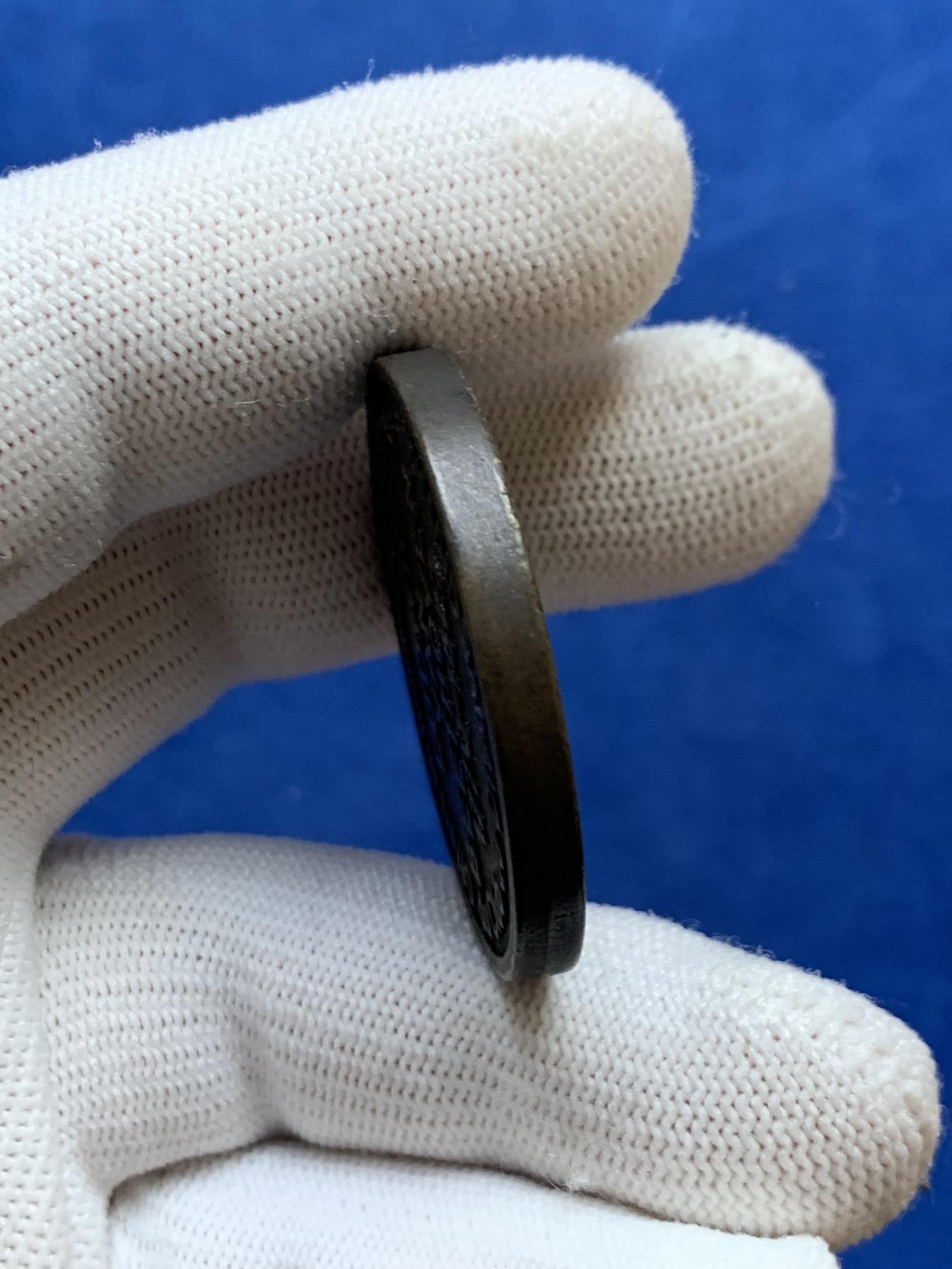 《竞宝斋》第272场- 周日，周一，周二  3场连拍 （全场包邮） 贝多芬纪念铜章 高浮雕 状态完好 38.1mm 30克