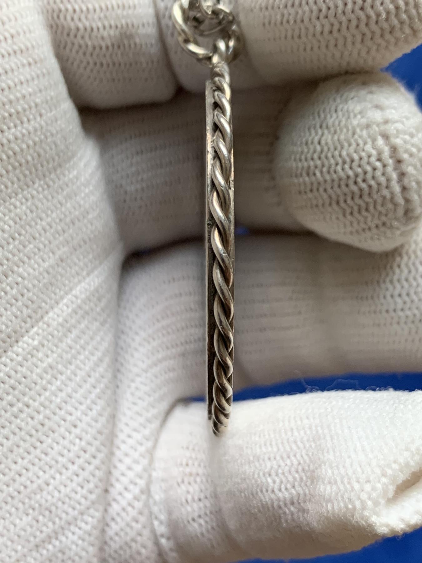 《竞宝斋》第272场- 周日，周一，周二  3场连拍 （全场包邮） 德国1914年普鲁士5马克大银币 改项链 带完整老银链 重39.3g