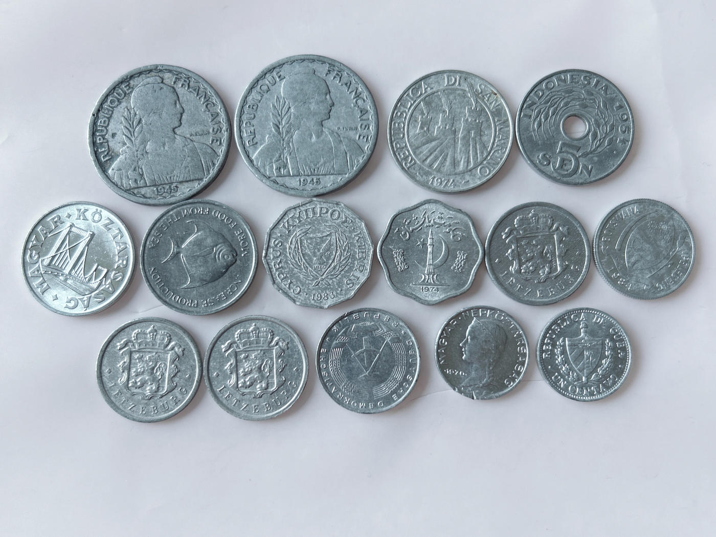 第一海外回流一元起拍收藏 散币专场 第92期 铝币一组