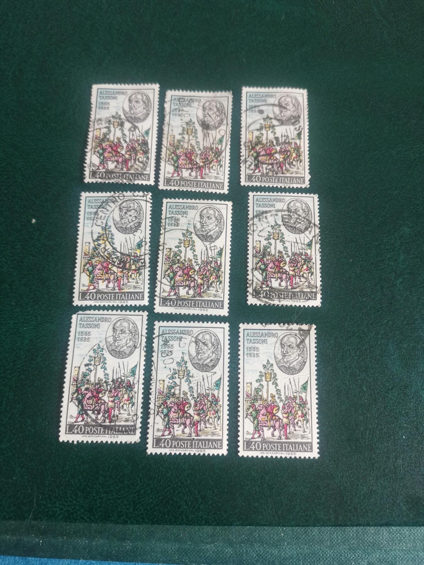 40意大利1965年 诗人亚历山德罗·塔索诞生400周年 邮票1全雕刻版