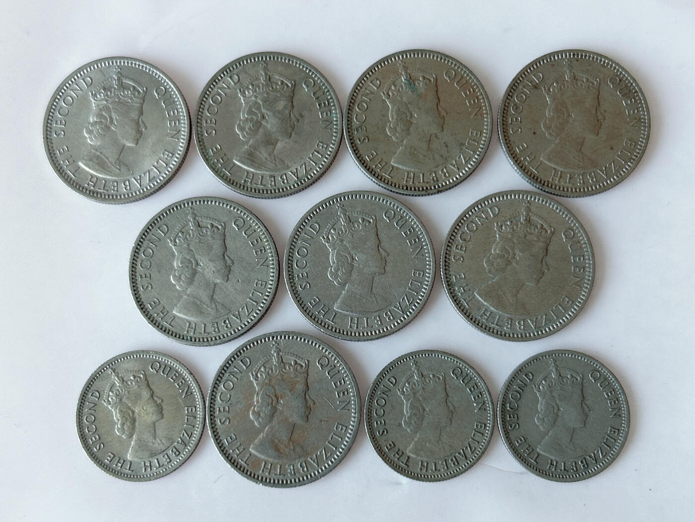 第一海外回流一元起拍收藏 散币专场 第91期 英属马来亚和婆罗洲女王5分、10分硬币 