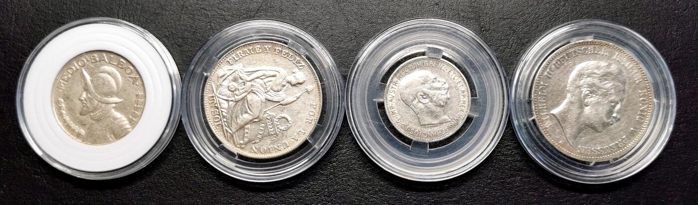 凡希社世界钱币微拍第二百七十期 各国银币四枚①