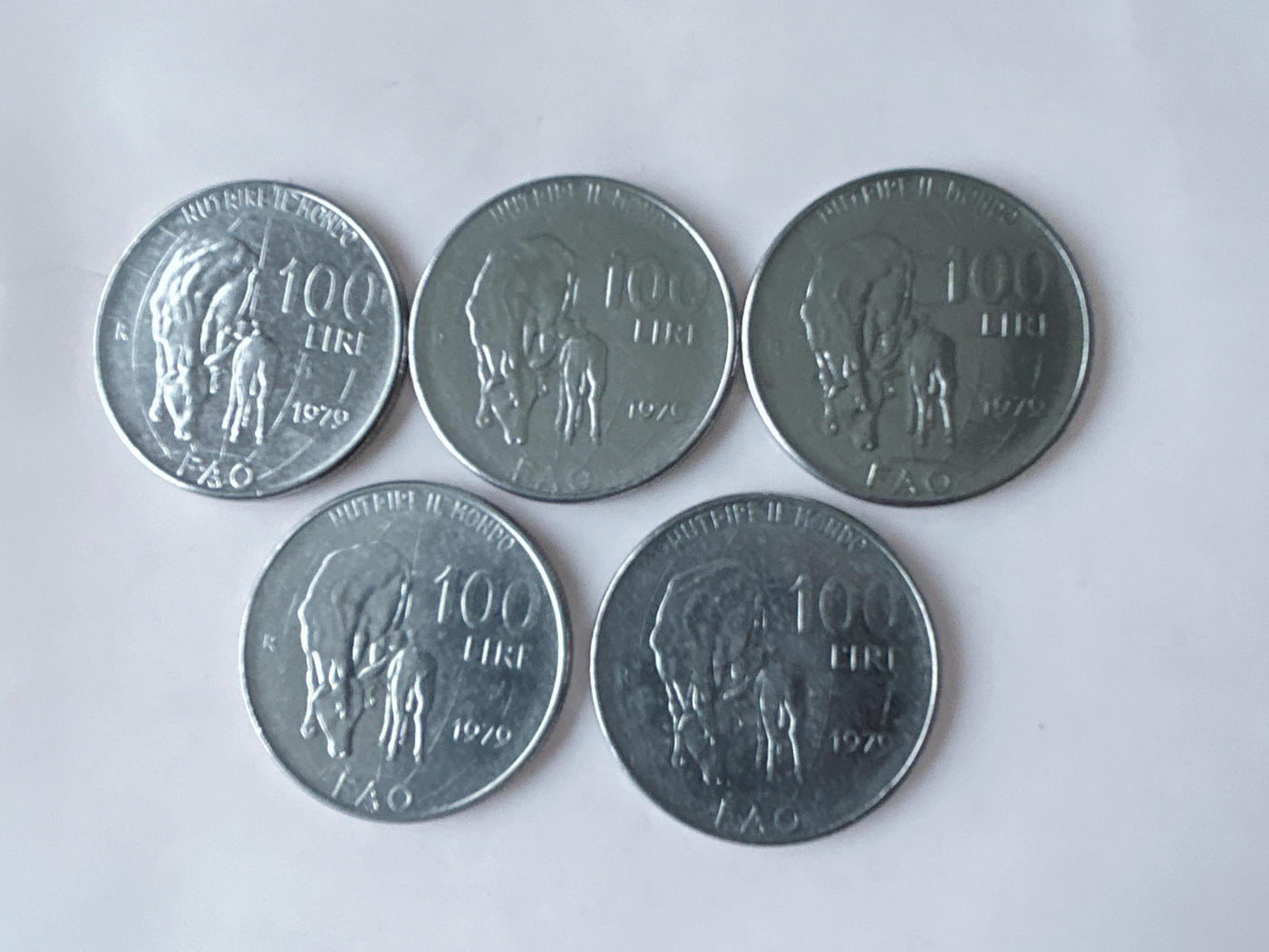 第一海外回流一元起拍收藏 散币专场 第92期 意大利1979年100里拉FAO纪念币