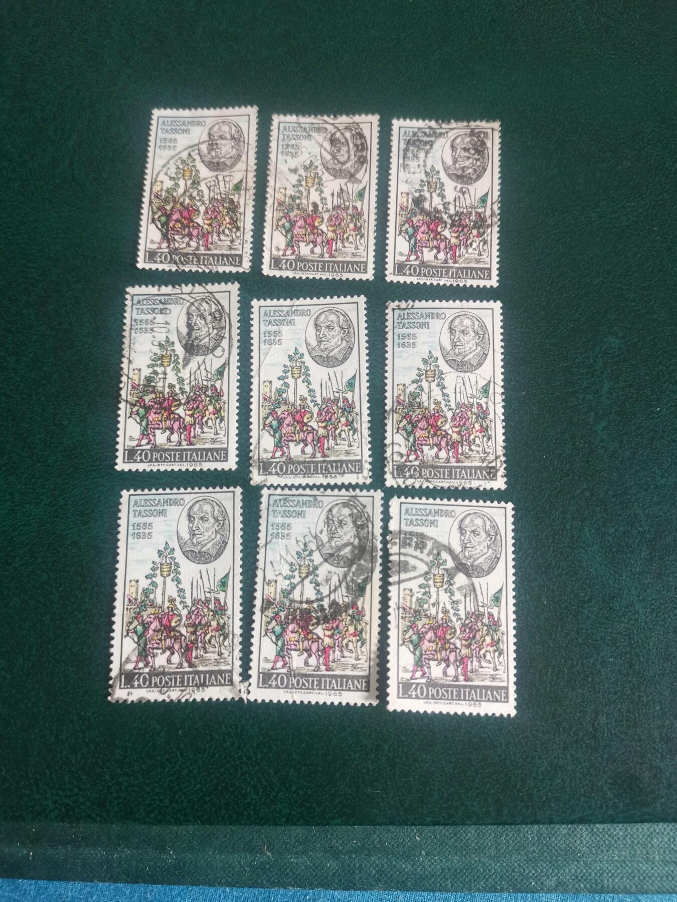 34意大利1965年 诗人亚历山德罗·塔索诞生400周年 邮票1全雕刻版