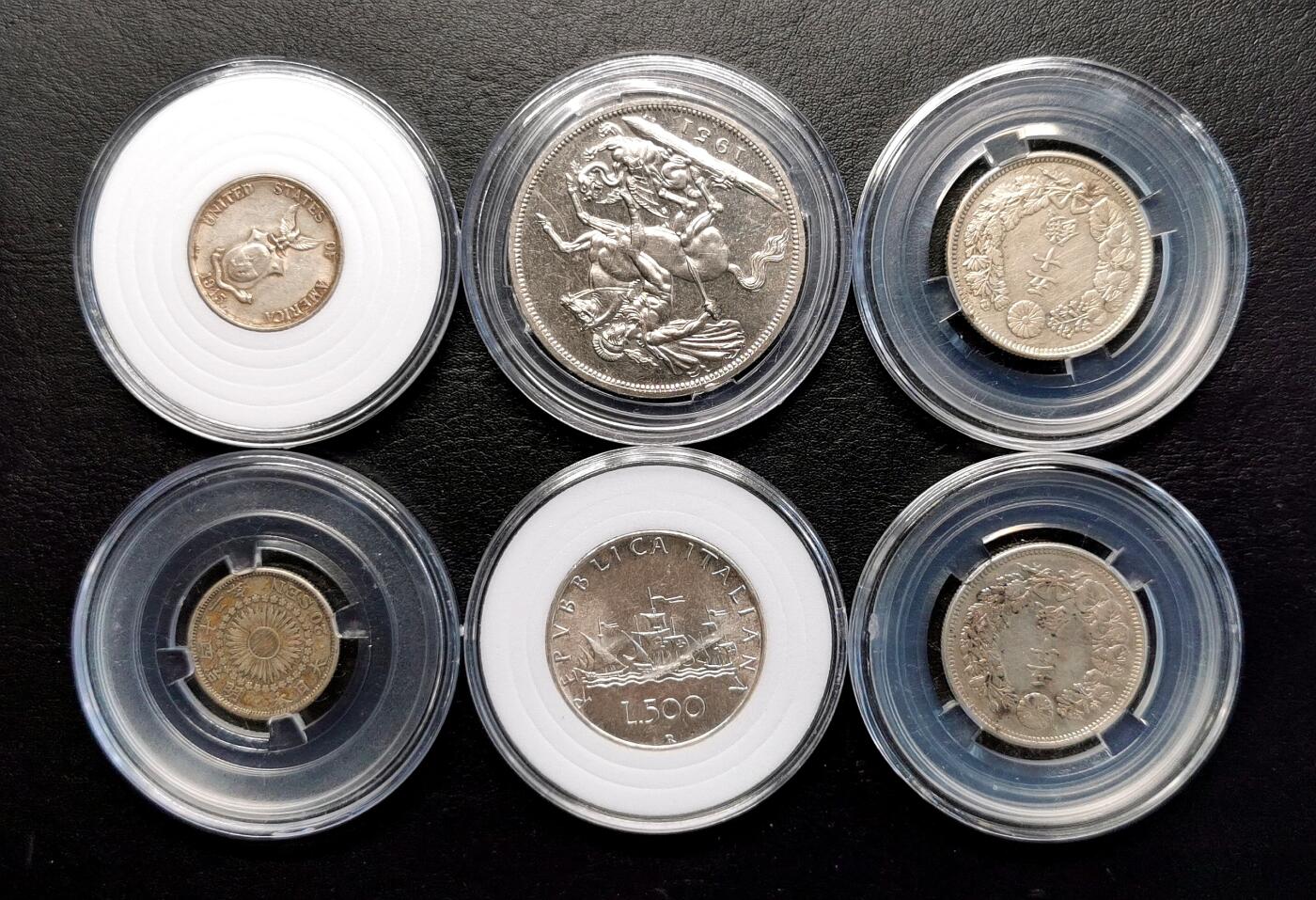 凡希社世界钱币微拍第二百七十期 各国钱币六枚一组