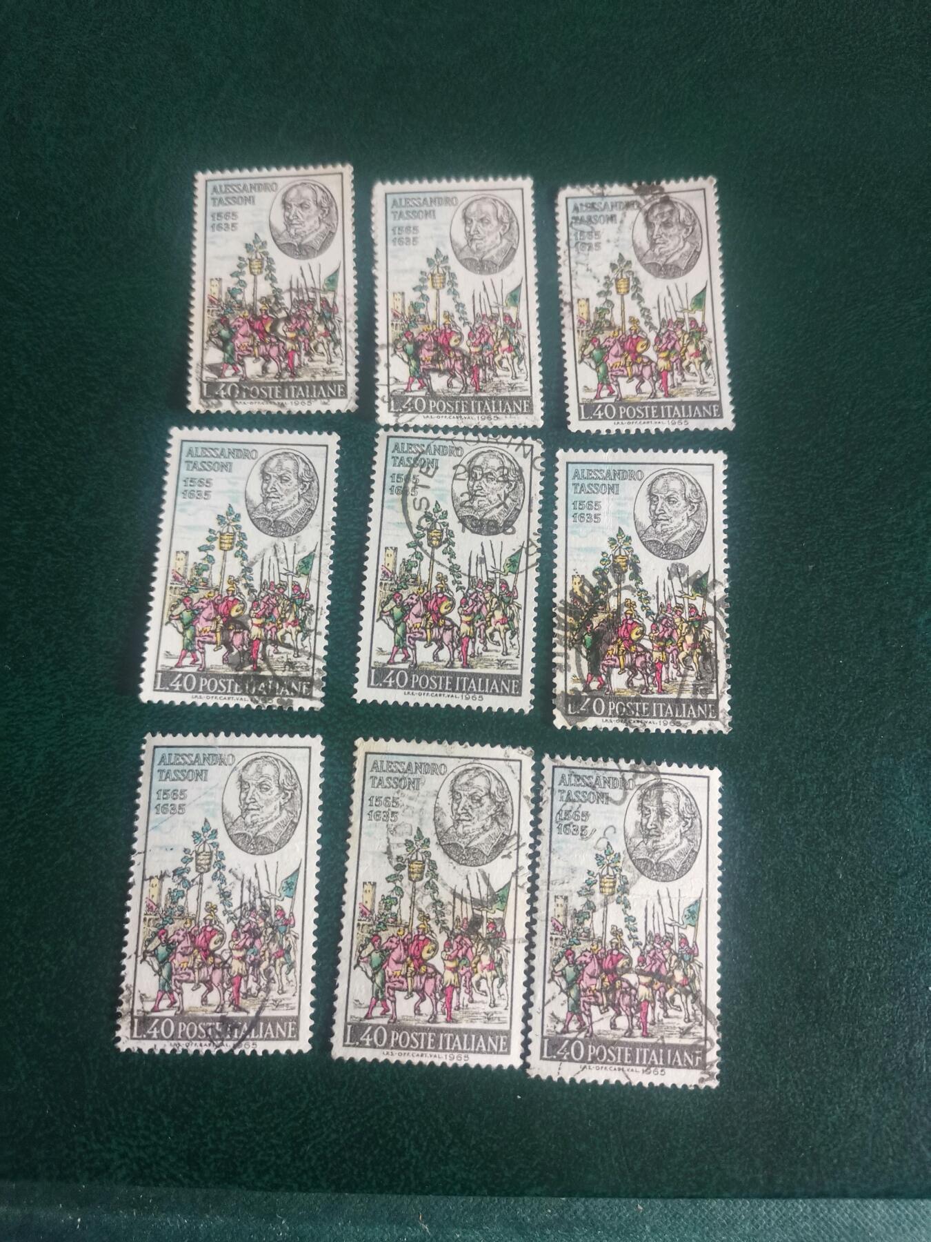 37意大利1965年 诗人亚历山德罗·塔索诞生400周年 邮票1全雕刻版