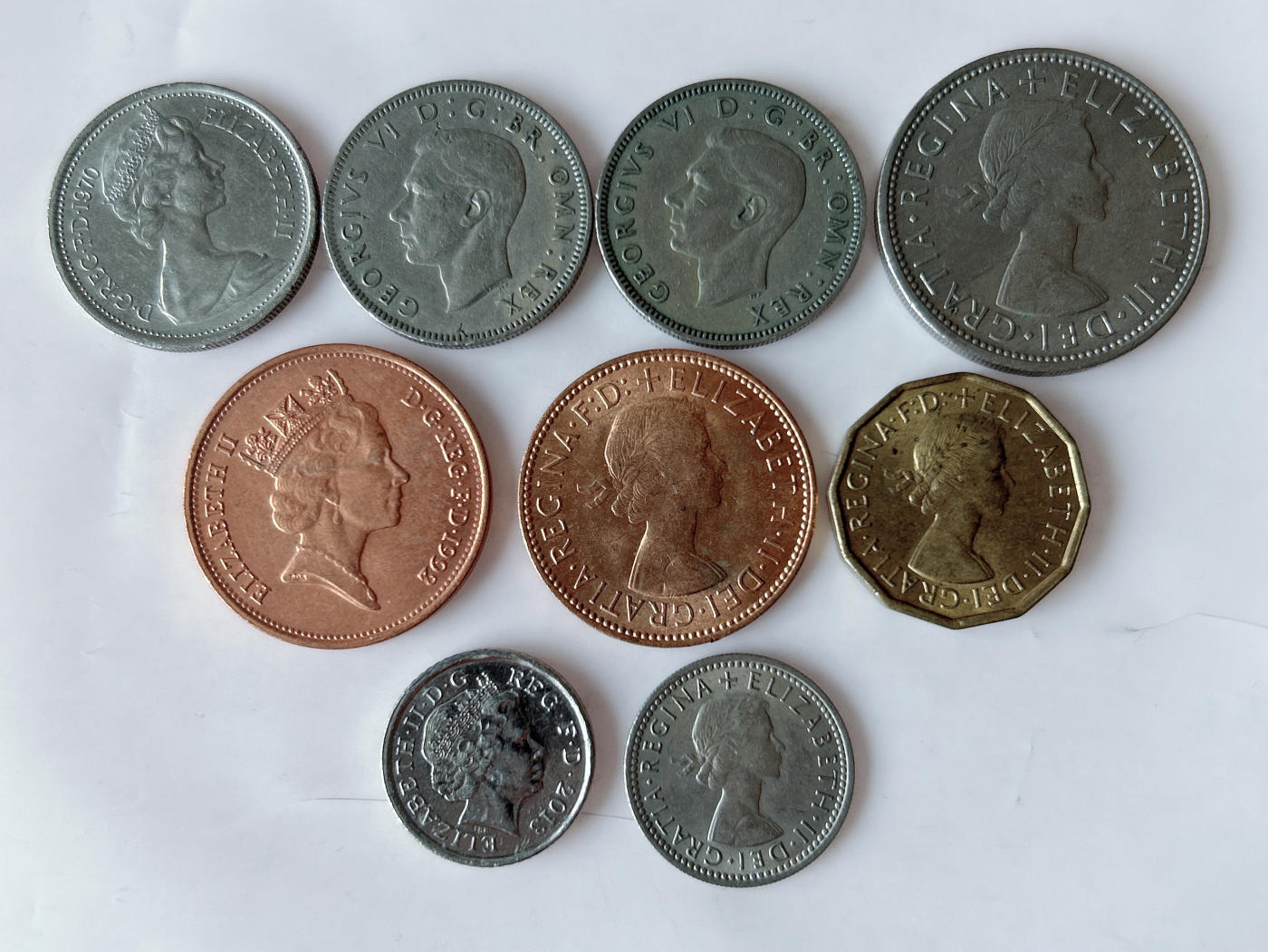 第一海外回流一元起拍收藏 散币专场 第92期 英国硬币 9枚