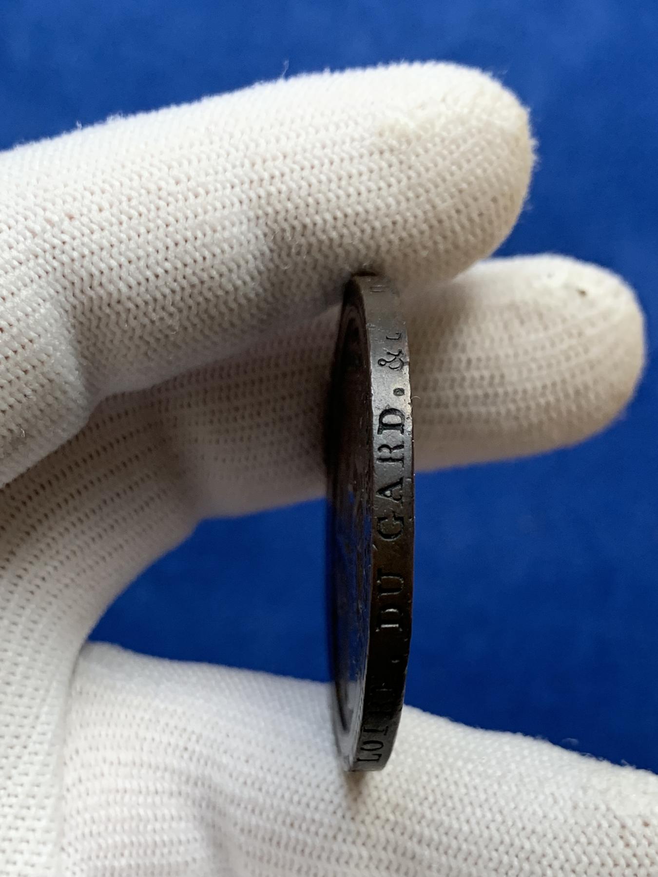 《竞宝斋》第272场- 周日，周一，周二  3场连拍 （全场包邮） 1790法国莫奈龙大革命5索尔好品 细节完整清晰 女神手牌字母清晰刻画