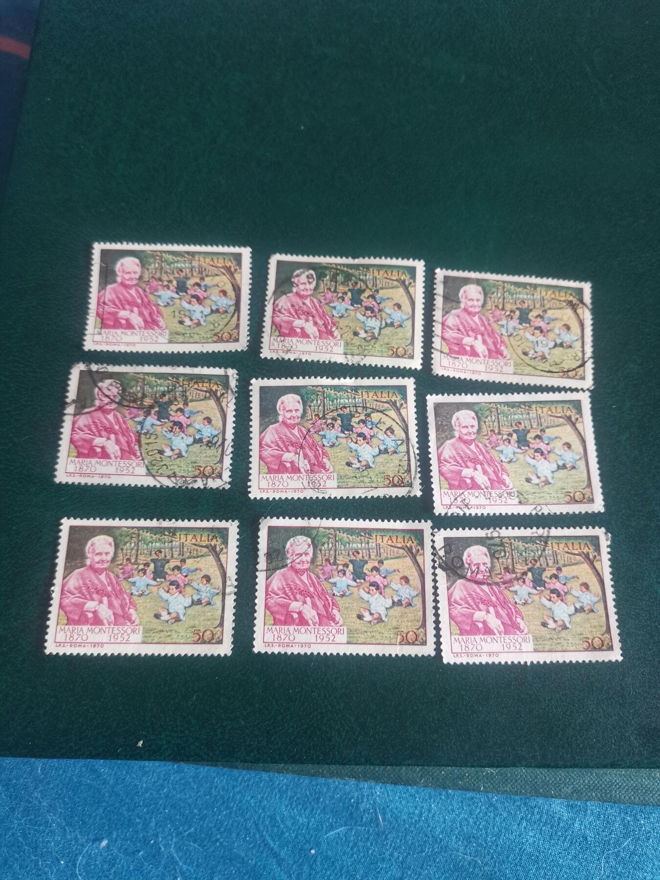 17意大利1970年教育家、医生蒙台梭利诞生100年邮票，1全