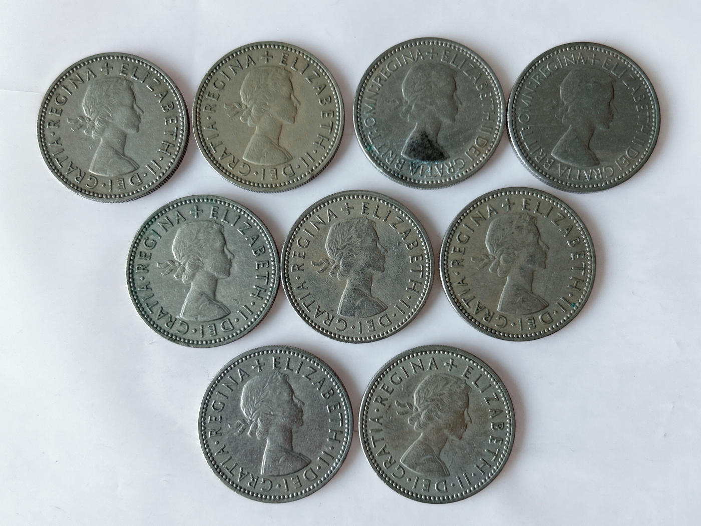 第一海外回流一元起拍收藏 散币专场 第92期 英国站狮版1先令 9枚