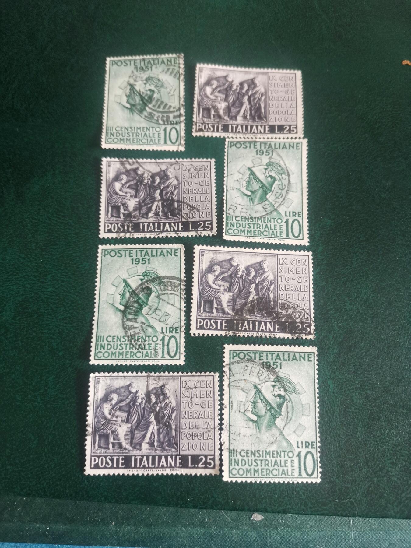15意大利 3届工业博览会罗马人口普查 1951年 邮票