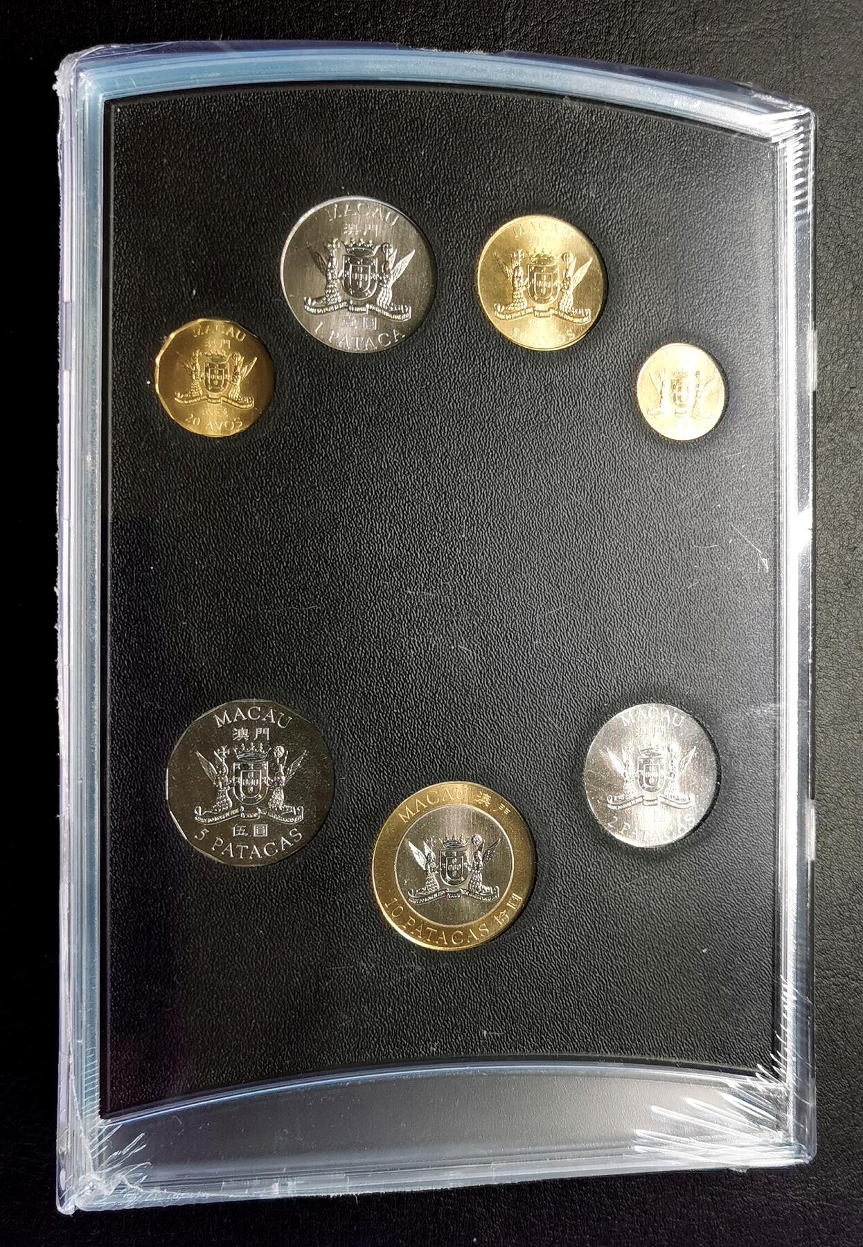 凡希社世界钱币微拍第二百七十期 1999中国澳门回归纪念MINT SET原厂塑封！