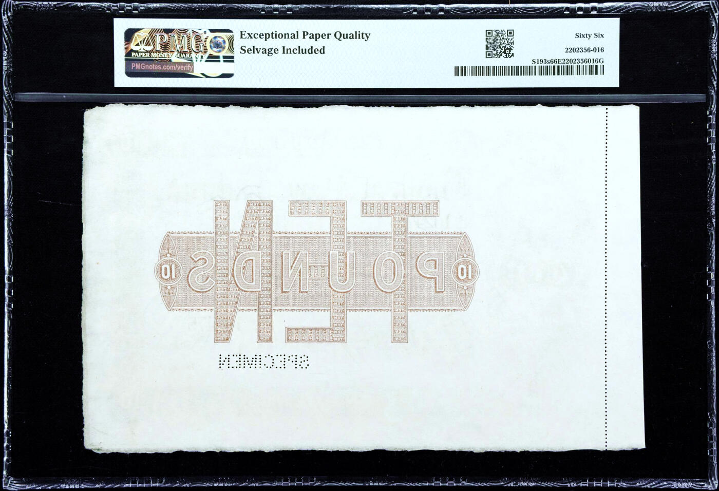 【Blue Auction】✨世界纸币精拍第482期【精】 【唯一冠军分罕见】新西兰 早期 1895-1908年10镑 BWC出品 毛利人 几维鸟 自然风光唯美 超大票幅 PMG66EPQ 带边纸 样钞（克劳斯实钞目录价给出横线和VF12500美金的参考价 仅2张存世 顶级高分样钞仅此一张价值也非常高 可遇不可求） 