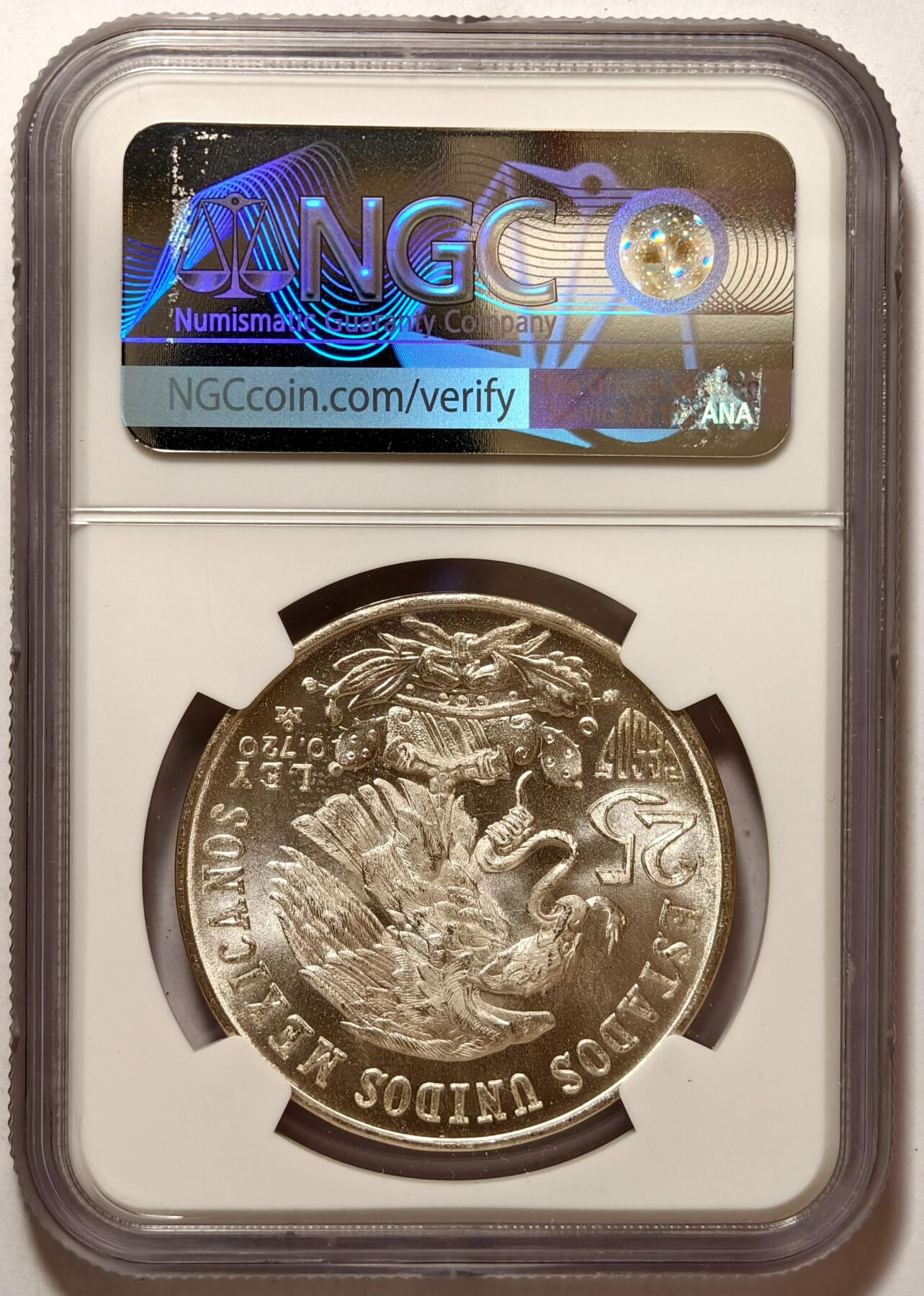 紫瑗钱币——第374期拍卖 墨西哥 1968年 墨西哥城奥运会 25比索 银币 NGC MS67
