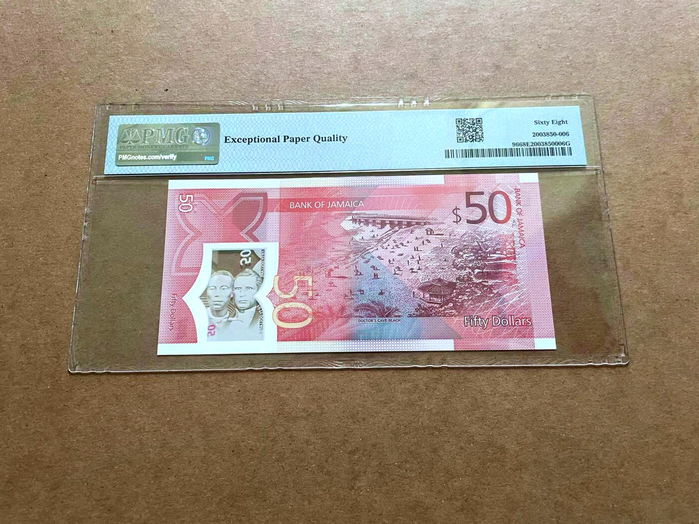 【Blue Auction】✨世界纸币精拍第482期【精】 牙买加 2022年50元 PMG68EPQ 超高分