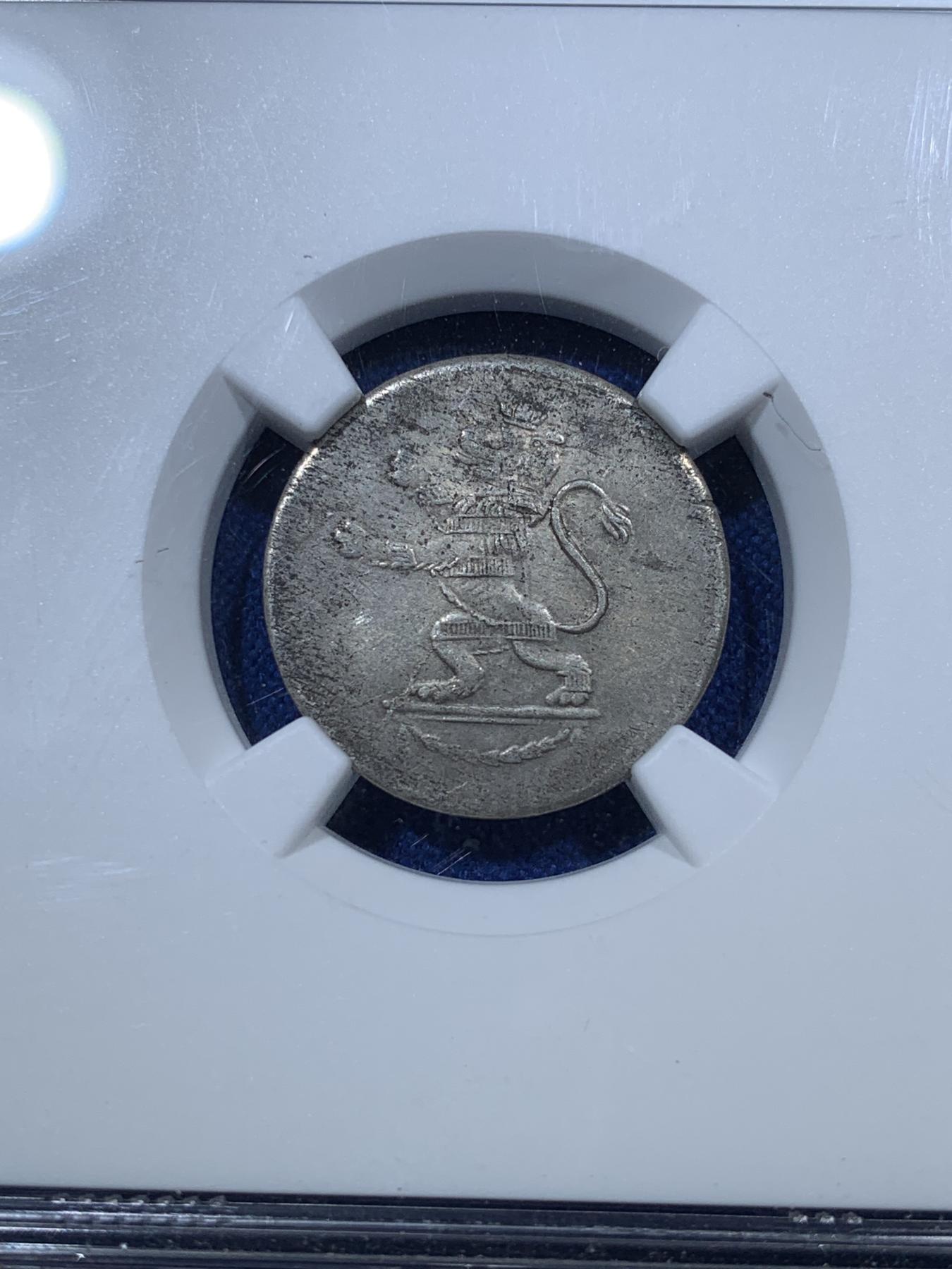 《竞宝斋》第272场- 周日，周一，周二  3场连拍 （全场包邮） NGC MS61 冠军 德国普鲁士黑森卡塞尔1814年1/24泰勒银币 冠军分 非常漂亮 值得收藏