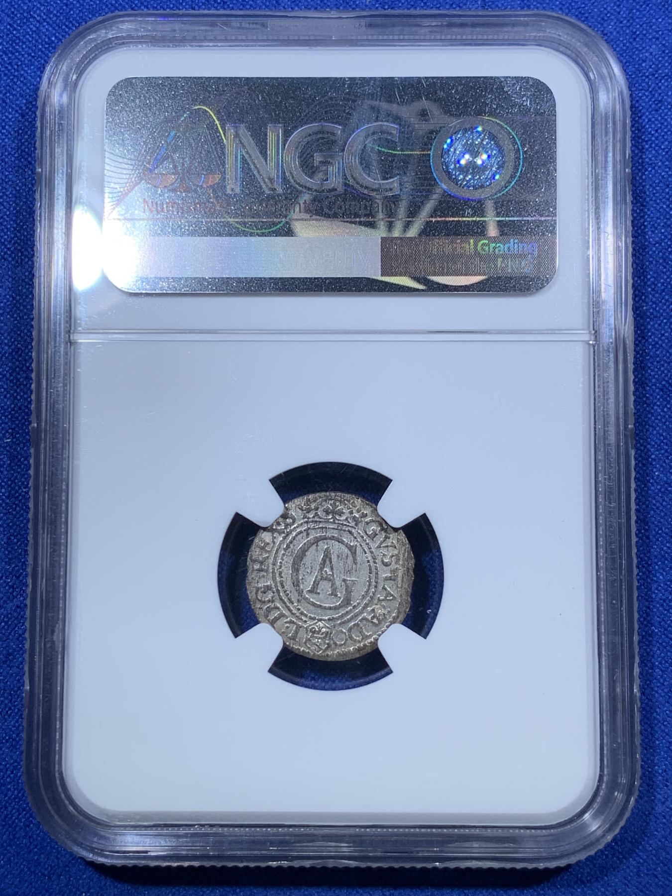 《竞宝斋》第272场- 周日，周一，周二  3场连拍 （全场包邮） NGC MS63 波兰1625里加银希林 难得品相