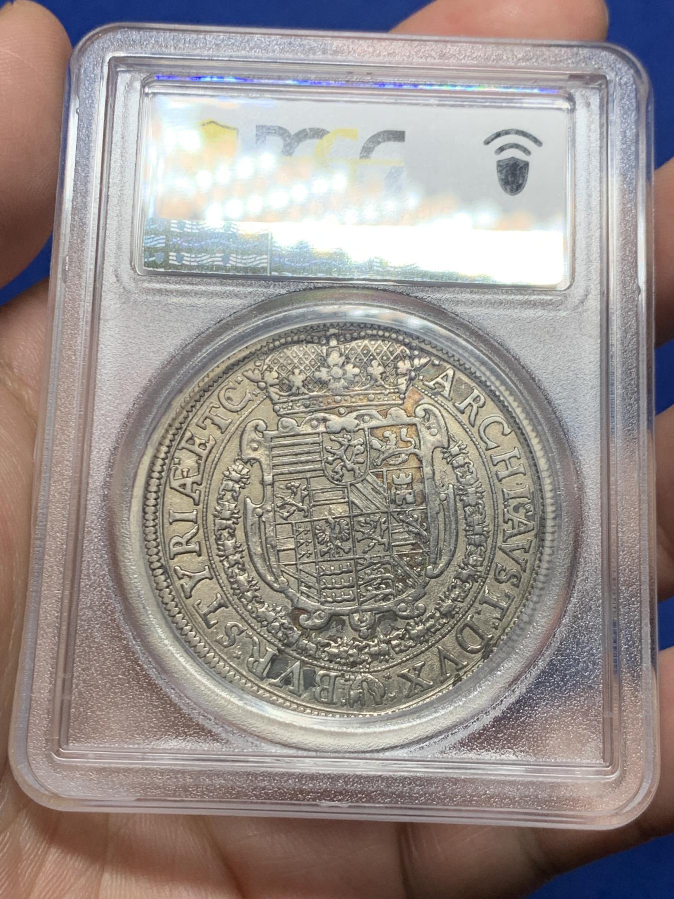 《竞宝斋》第272场- 周日，周一，周二  3场连拍 （全场包邮） PCGS AU 神圣罗马帝国 1626 费迪南二世大泰勒格拉茨厂出品全深打