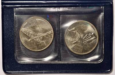 紫瑗钱币——第374期拍卖 - 南斯拉夫 1983年 纳诺维河战役和苏捷斯卡河战役 40周年 纪念币 2枚套 BU 原包装