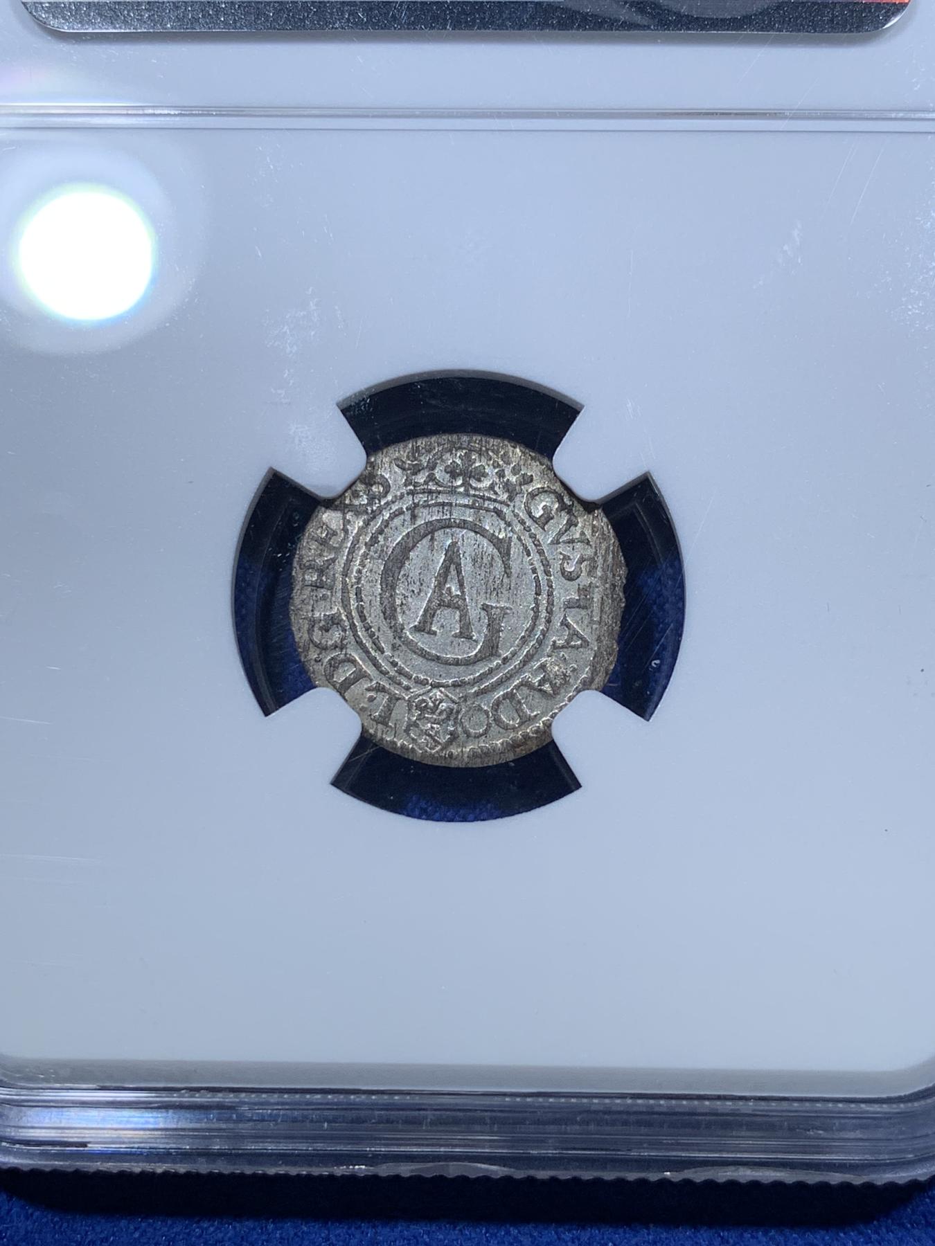 《竞宝斋》第272场- 周日，周一，周二  3场连拍 （全场包邮） NGC MS63 波兰1625里加银希林 难得品相