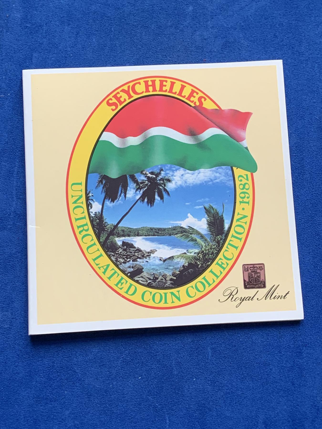 《竞宝斋》第272场- 周日，周一，周二  3场连拍 （全场包邮） 塞舌尔 1982年 英国皇家造币厂官方流通套币