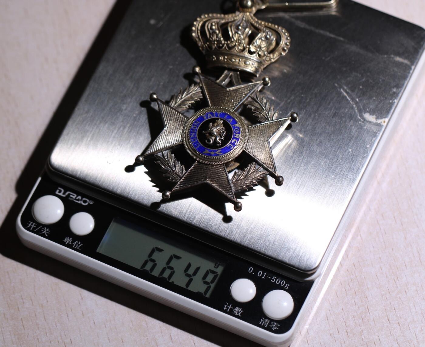 大猫徽章拍卖第248期 比利时指挥官级利奥波德二世勋章 银质