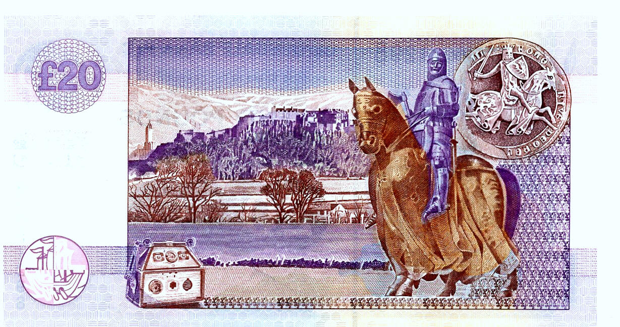 【Blue Auction】✨世界纸币精拍第482期【精】 【千位小号】苏格兰 2000年20镑 千禧年纪念钞 全新UNC 