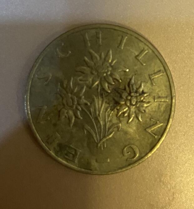 【炜奕收藏】古币纪念币专场，0佣金，全场0+1 1977年奥地利1先令，流通品