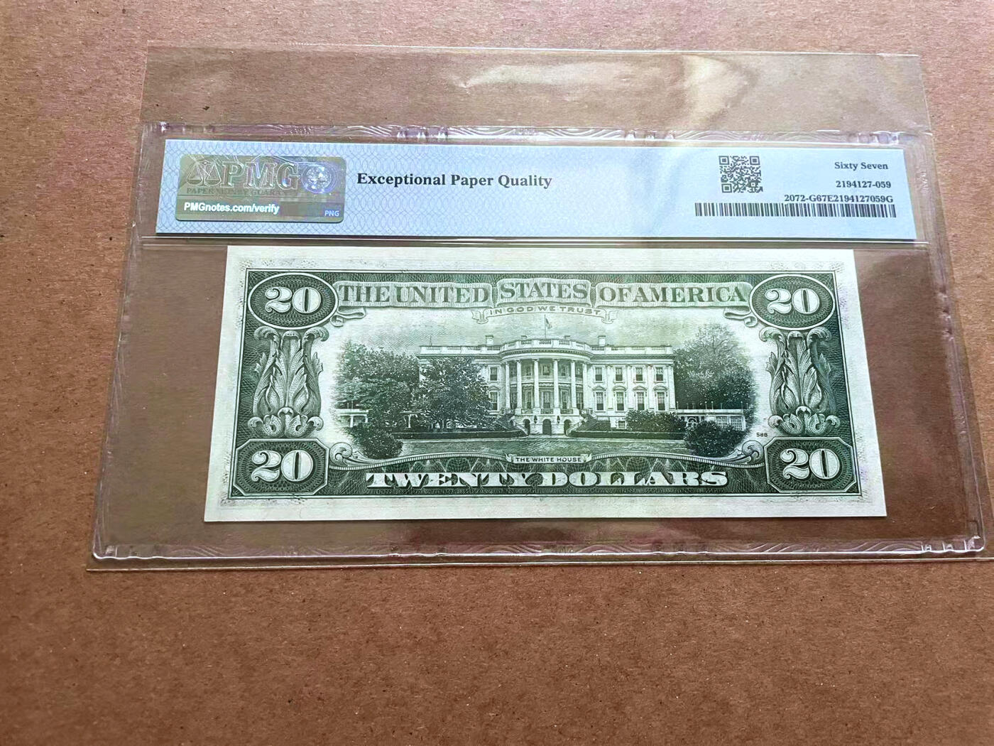 【Blue Auction】✨世界纸币精拍第482期【精】 【无47】美国 1977年20美金 PMG67EPQ 高分