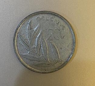 【炜奕收藏】古币纪念币专场，0佣金，全场0+1 比利时20法郎，流通品