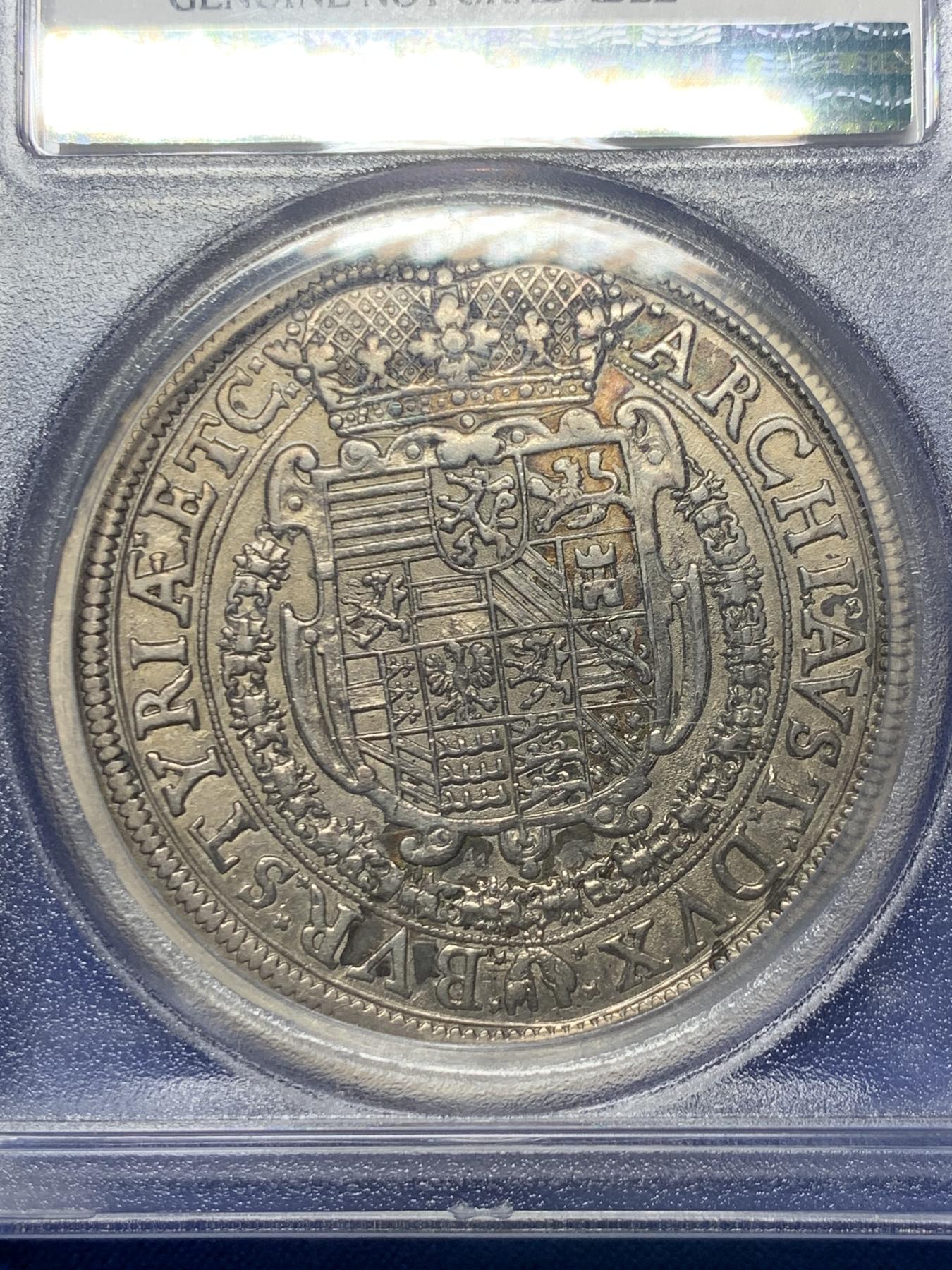《竞宝斋》第272场- 周日，周一，周二  3场连拍 （全场包邮） PCGS AU 神圣罗马帝国 1626 费迪南二世大泰勒格拉茨厂出品全深打