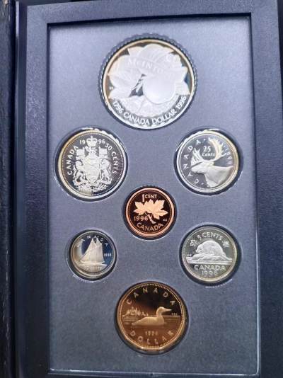 【淘币小摊】第三百三十五拍 银币套币场 满百包邮  每日一拍 每周一统一发货 可预留两周发货 - 加拿大1996年精制套币含5枚银币