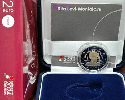 2欧纪念币 2024年 No. 11 - 意大利 Levi-Montalcini 精制币 - 2欧纪念币 2024年 No. 11 - 意大利 Levi-Montalcini 精制币