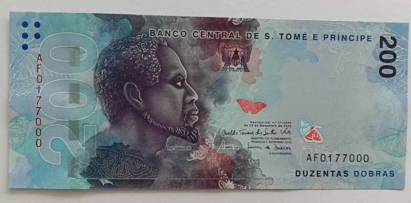 精品钱币第30场 圣多美和普林西比200靓号000首发AF